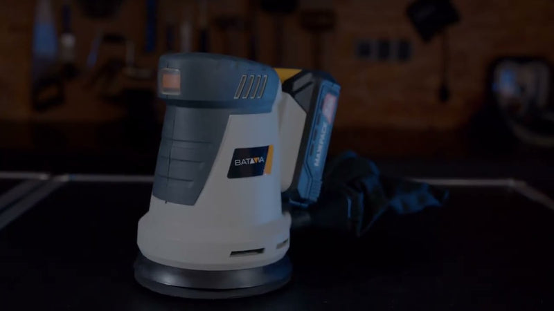 Afbeelding laden in galerijviewer, Batavia producten maxxpack 18v accu excentr schuurmachine 125mm body
