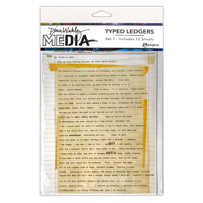Afbeelding laden in galerijviewer, Ranger ink ranger • dina wakley media typed ledgers set 1 12sheets
