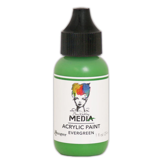 Ranger ink ranger • dina wakley media heavy body acrylic paint evergreen