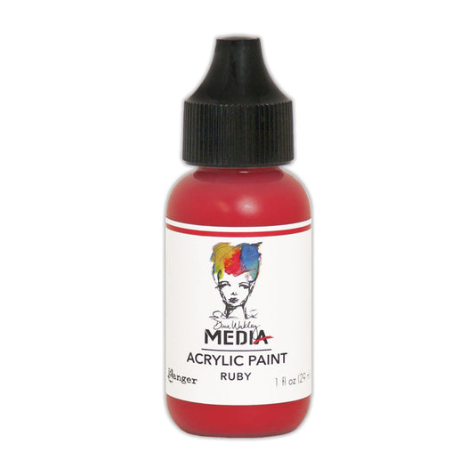 Ranger ink ranger • dina wakley media heavy body acrylic paint ruby