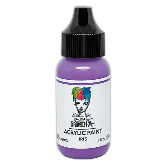 Ranger ink ranger • dina wakley media heavy body acrylic paints bottled paints iris