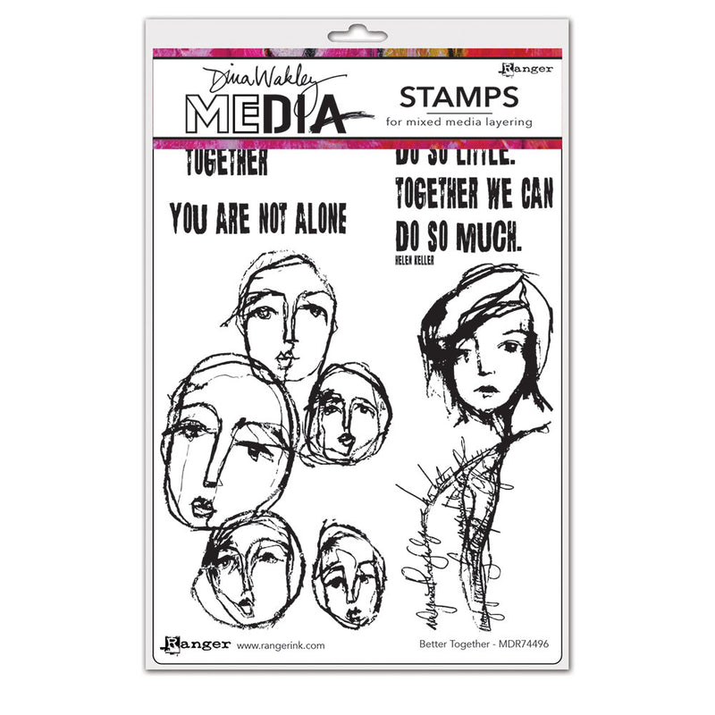 Afbeelding laden in galerijviewer, Ranger ink ranger • dina wakley media stamps better together
