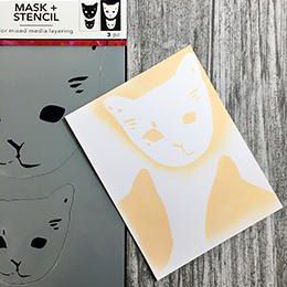 Afbeelding laden in galerijviewer, Ranger ink ranger • dina wakley media sjabloon cat head masks
