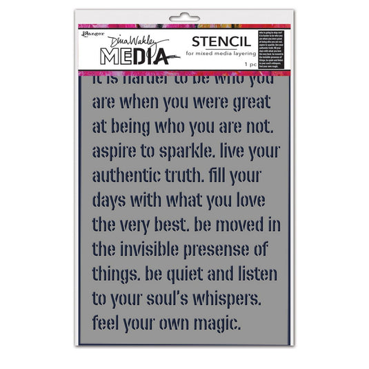 Ranger ink ranger • dina wakeley media stencils feel your magic