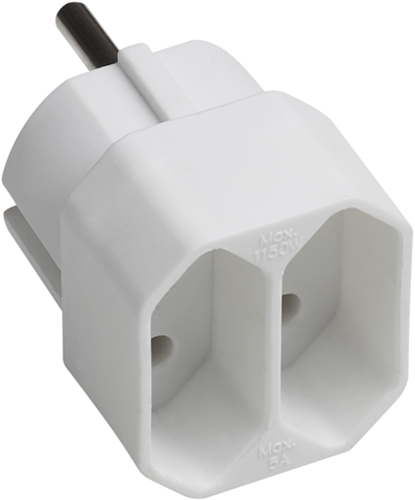 Afbeelding laden in galerijviewer, Meister euro-adapter 2v wit - wu7423210
