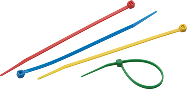 Meister kabelbinder set 150x3,6mm meerkleurig 50st - wu7452140