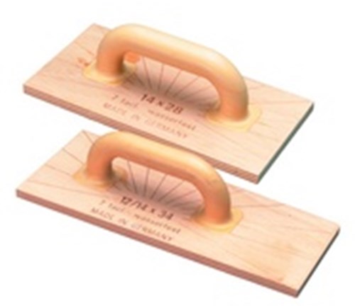 Melkmeisje schuurbord hout, kunststof greep 230x140 - mm324230