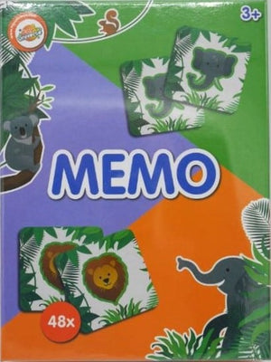 Intro memo geheugen spel verzamel de meeste dubbele kaarten, met dieren plaatjes