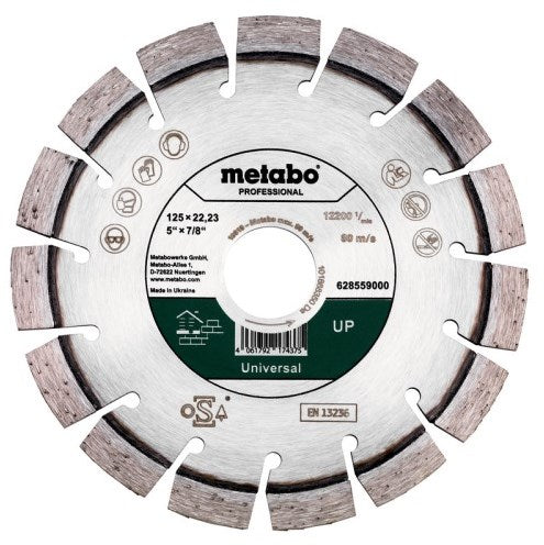 Metabo accessoires diamant slijpschijf | ø 125x22,23mm | up | universal professional - 628559000