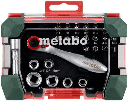 Afbeelding laden in galerijviewer, Metabo accessoires metabo bit-box promotion | 26-delig - met dopsleutels - 626701000
