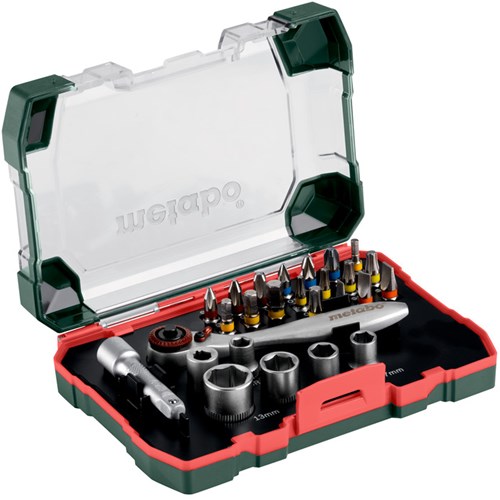 Afbeelding laden in galerijviewer, Metabo accessoires metabo bit-box promotion | 26-delig - met dopsleutels - 626701000
