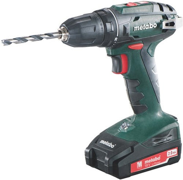 Metabo bs 18 | 18 volt 2.0ah accu-boorschroevendraaier 2x2ah li-ion, lader sc 30 - 602207560