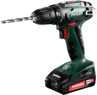 Metabo bs 18 | 18 volt 2.0ah accu-boorschroevendraaier 2x2ah li-ion, lader sc 30 - 602207560