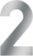 Metafranc huisnummer 2 a2 120mm - wu0424017