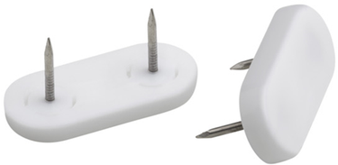 Metafranc kunststofglijder+stift 20mm wi 4st* - wu0644716