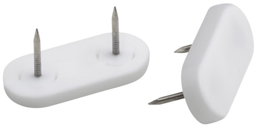 Metafranc kunststofglijder+stift 20mm wi 4st* - wu0644716