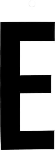 Metafranc plakletter 100mm zwart e - wu0510080