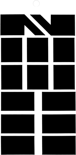 Afbeelding laden in galerijviewer, Metafranc plaksymbool 100mm zwart .' - wu0510580
