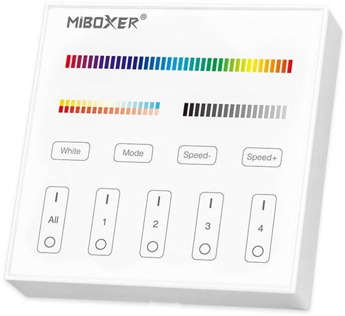 Afbeelding laden in galerijviewer, Mi-light rgb-cct draadloze opbouw schakelaar 2.4g led0202
