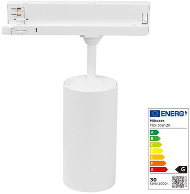 Mi-light miboxer rgb-cct led 3-fase railspot 30w wit - led0236