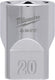 Milwaukee accessoires 1 2 dop metrisch - 20 mm - 4932480018