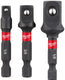 Milwaukee accessoires doppen adapter shockwave set-3pc - 4932479228