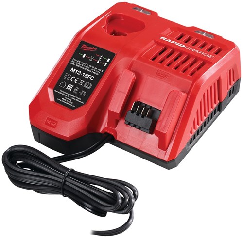Milwaukee m12-18 fc universele snellader 12v, 14.4v 18v - 4932451079