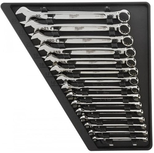 Afbeelding laden in galerijviewer, Milwaukee accessoires max bite | metrische ring- steeksleutel-set | 15-delig - 4932464258

