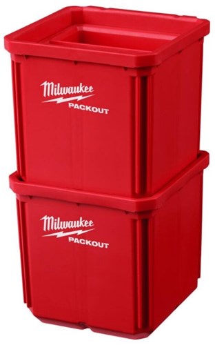 Afbeelding laden in galerijviewer, Milwaukee accessoires packout 10x10 cm bakjes (2 stuks) - 4932480698
