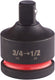 Milwaukee accessoires verloopstuk shockwave hex van 3 4 naar 1 2 | 1 stuk - 4932480405