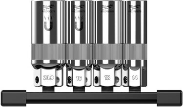 Milwaukee bougiedoppenset | 3 8 | op rail | 4-delig - 4932498383