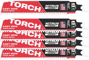 Milwaukee accessoires milwaukee heavy duty torch™ met nitrus carbide™ | tct torch nitrus 150mm x 8 tpi | 5 pc - 48475561