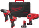 Milwaukee m12 fpp2x2-402x m12 fuel powerpack | m12 fpd2, m12 fciwf12g3, 2x 4.0ah m12 b4 accu, 1 x c12c lader, 1 x hd box - 4933498741