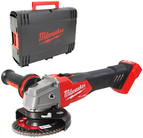 Afbeelding laden in galerijviewer, Milwaukee m18 fsag125x-0x | haakse slijper | 125mm | 18v | body | zonder accu's lader - 4933478428
