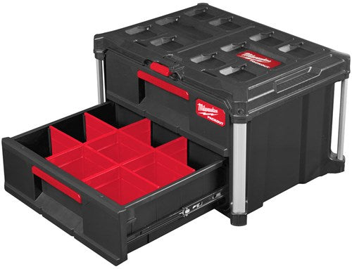 Afbeelding laden in galerijviewer, Milwaukee packout toolbox | met 2 lades - 4932472129
