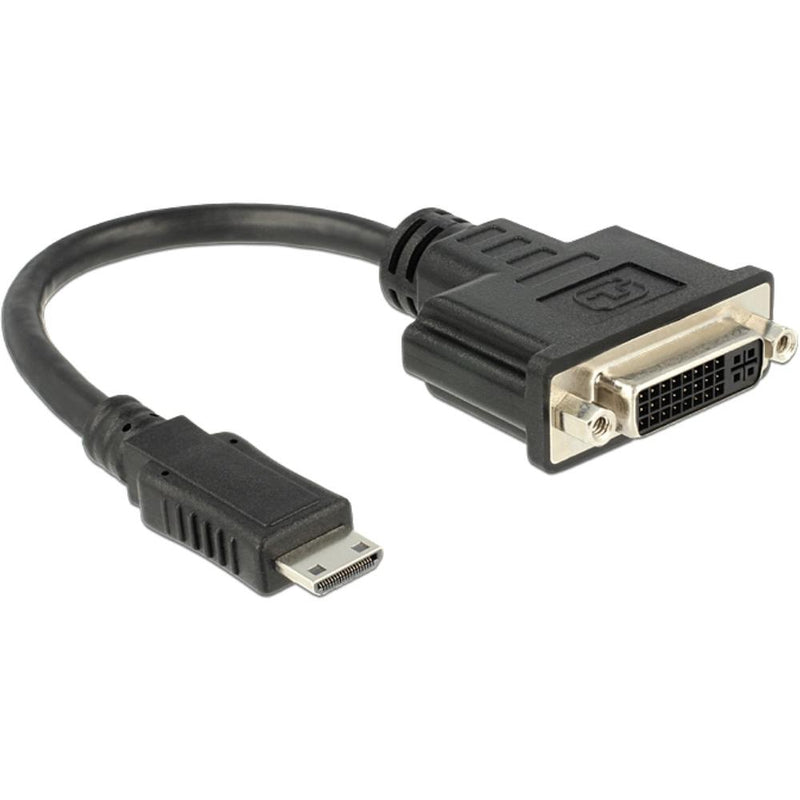 Afbeelding laden in galerijviewer, Delock mini hdmi > dvi-d adapter (zwart, 0,2 meter)
