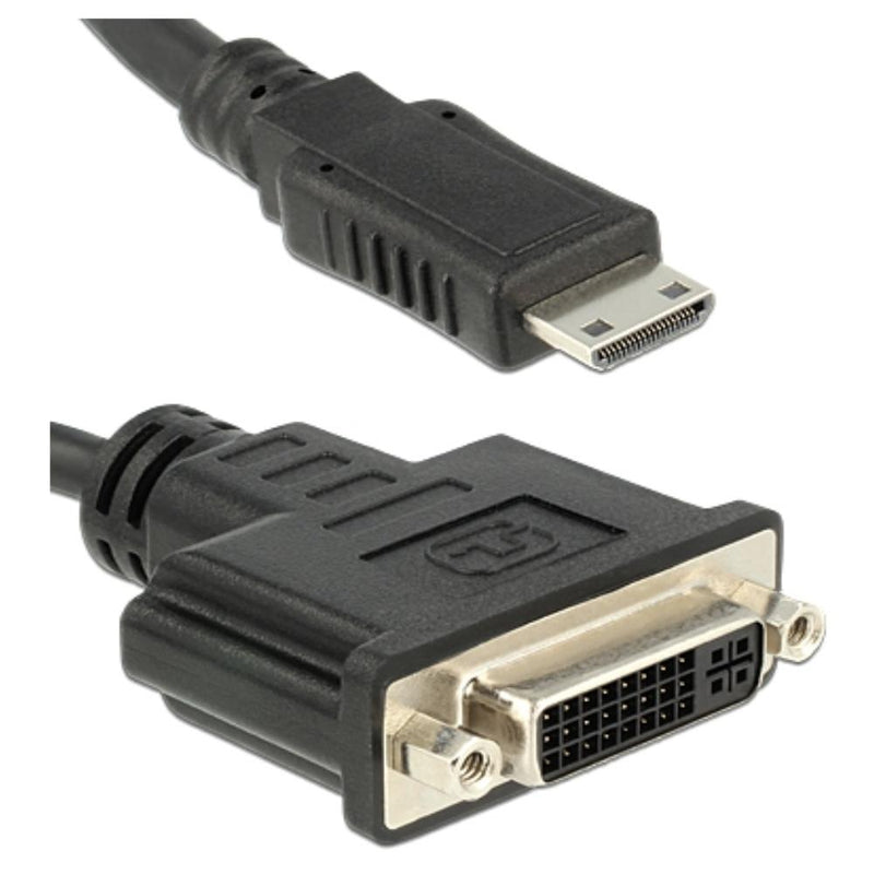 Afbeelding laden in galerijviewer, Delock mini hdmi > dvi-d adapter (zwart, 0,2 meter)
