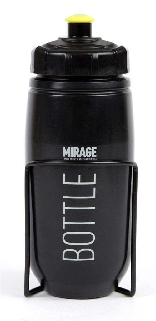 Afbeelding laden in galerijviewer, Mirage Bidon met houder 600 ml zwart

