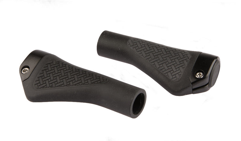 Afbeelding laden in galerijviewer, Mirage Fiets Handvatten - Ergonomisch, Zwart, 132mm
