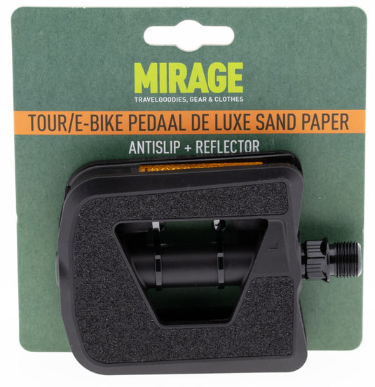 Mirage pedalen tour ebike deluxe kunststof sandpaper zwart