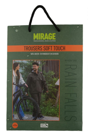 Mirage regenbroek rainfall soft touch maat s grijs