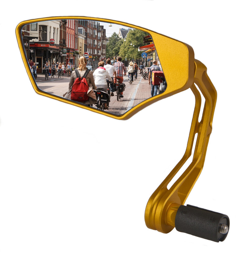 Afbeelding laden in galerijviewer, Mirage spiegel barend first class,dimmend glas, goud, links
