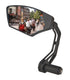 Mirage spiegel links first class dimmend glas - bar-end bevestiging - zwart