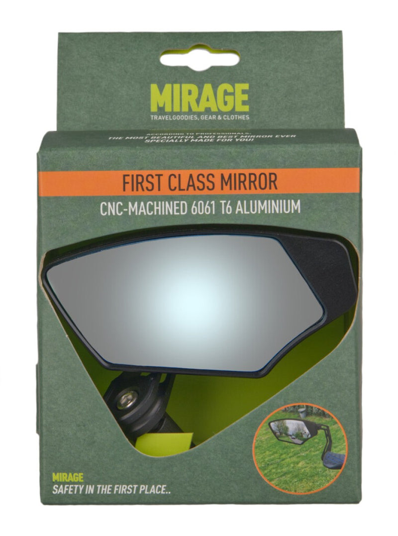 Afbeelding laden in galerijviewer, Mirage spiegel links first class dimmend glas - bar-end bevestiging - zwart
