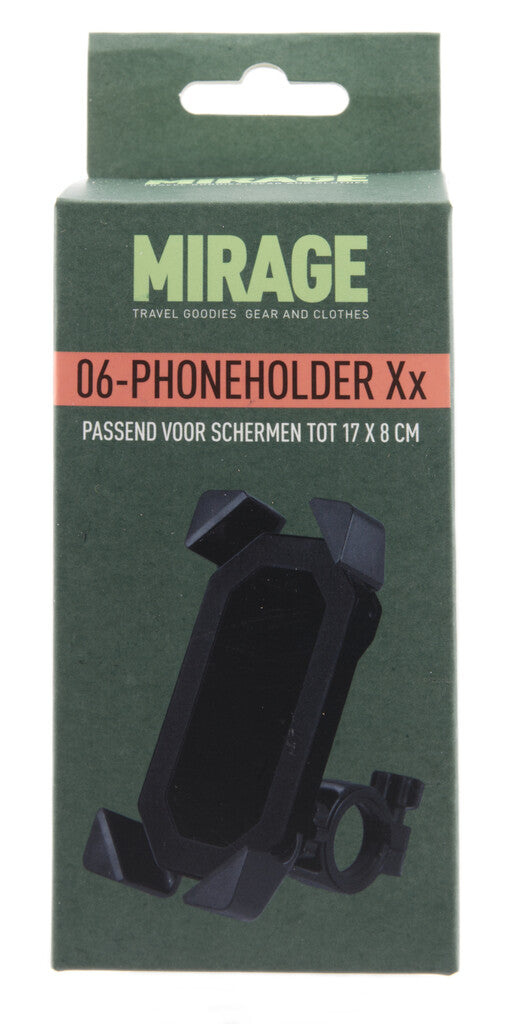Afbeelding laden in galerijviewer, Telefoonhouder Mirage Zwart Stuurbevestiging
