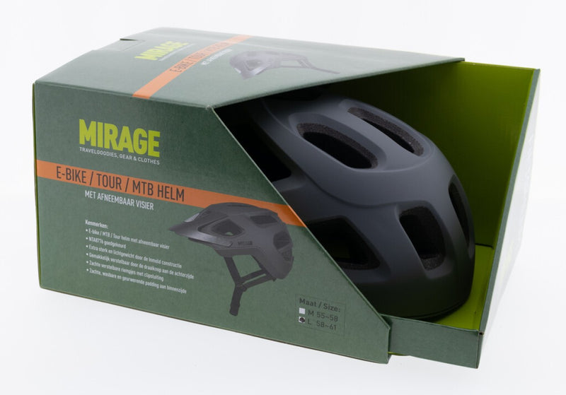 Afbeelding laden in galerijviewer, Buzaglo mirage tour mtb helm 58-61cm, nta, mat grijs
