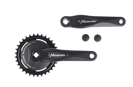 Miranda alfa 1 crankstel met disk 95mm zwart 33 tands 572233