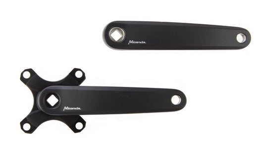 Buzaglo miranda delta crankstel z blad bcd104 gates, 170mm,mat-zwart