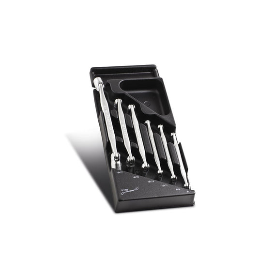 Facom mod met 6 scharnierende dopsleutels 6 tot 17 mm