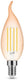 Enzo modee led tipkaars e14 4-28w 1800k filament amber dimbaar 2-pack - led7408